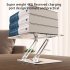 Book Stand For Reading Height Adjustable Book Holder Hands Free Folding Reading Stand Aluminium Alloy Base For Displaying Cookbook Sheet Music Laptop gold  acry