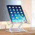 Book Stand For Reading Height Adjustable Book Holder Hands Free Folding Reading Stand Aluminium Alloy Base For Displaying Cookbook Sheet Music Laptop gold  acry