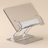 Book Stand For Reading Height Adjustable Book Holder Hands Free Folding Reading Stand Aluminium Alloy Base For Displaying Cookbook Sheet Music Laptop Silver  wo