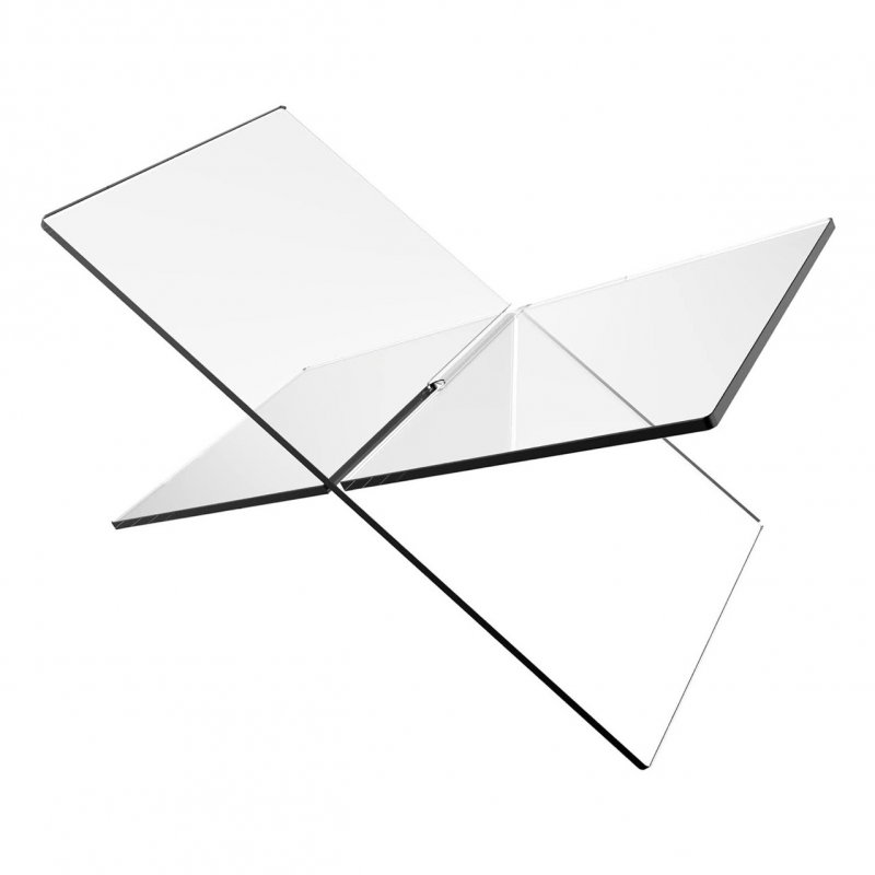 Book Stand Reading Stand Small Clear Acrylic Book Holder X Shaped Non-Slip Elevating Book Shelf Clear Book Display Easel Holder