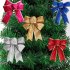 Bowknot 5 Colors Glittering Powder Bow Christmas Tree Party Gift Christmas Decorations Red