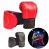 Boxing Gloves Children Boxing Gloves Professional Breathable PU Leather Boxing Training Glove red Universal
