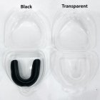 Boxing Mouthguard Orthodontic Brace Buck Teeth Retainers Boxing Tooth Protector Dental Trainer Black  with box 
