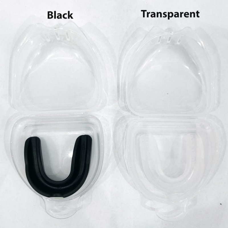 Boxing Mouthguard Orthodontic Brace Buck Teeth Retainers Boxing Tooth Protector Dental Trainer Black (with box)