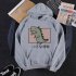 Boy Girl Hoodie Sweatshirt Cartoon Dinosaur Printing Spring Autumn Loose Student Pullover Tops Gray S