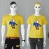 Boy Girl KAWS T shirt Cartoon Holding Doll Crew Neck Couple Student Loose Pullover Tops Yellow XL