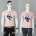 Boy Girl KAWS T shirt Cartoon Holding Doll Crew Neck Couple Student Loose Pullover Tops Pink XXL