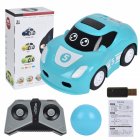Boy Rc  Car Cartoon Wireless  Gesture  Sensing  Following  Track Kids  Toys Blue