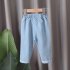 Boys Cotton Jeans Children Middle Waist Fashion Casual Cartoon Anime Trousers For 1 6 Years Old Kids Navy blue 1 2Y 80cm