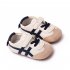 Boys Girls First Walking Shoes Soft Soles Anti slip Pu Solid Color Breathable Shoes For 3 12 Months Infant brown 6 9M sole length 12cm