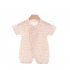 Boys Girls Short Sleeves Romper Summer Cotton Slanted Lace up Breathable Jumpsuit For 0 3 Years Old Kids watermelon 0 3M 52cm