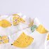 Boys Girls Short Sleeves Romper Summer Cotton Slanted Lace up Breathable Jumpsuit For 0 3 Years Old Kids yellow lemon 3 9M 59cm