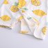 Boys Girls Short Sleeves Romper Summer Cotton Slanted Lace up Breathable Jumpsuit For 0 3 Years Old Kids avocado 0 3M 52cm