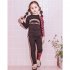 Boys Girls Split Swimsuit Fashion Printing Long Sleeves Sunscreen Swimming Tops Trousers Set 5040 blue fish scales XL