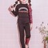 Boys Girls Split Swimsuit Fashion Printing Long Sleeves Sunscreen Swimming Tops Trousers Set 5040 blue fish scales XL