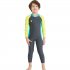 Boys Girls Wetsuit One Piece Swimsuit UV Protection For Diving Swimming Rose red S