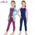 Boys Girls Wetsuit One Piece Swimsuit UV Protection For Diving Swimming Rose red S