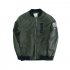 Boys Long Sleeve Jacket Fashion Stand Collar Solid Color Zipper Cardigan Baseball Uniform green 150cm