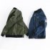 Boys Long Sleeve Jacket Fashion Stand Collar Solid Color Zipper Cardigan Baseball Uniform green 150cm