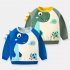 Boys Long Sleeves Sweatshirt Cute Cartoon Dinosaur Printing Pullover Sweater For Kids Aged 2 8 green dinosaur 7 8Y 140cm