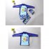 Boys Long Sleeves Swimsuit Set Trendy Printing Sunscreen Quick drying Swimwear Swimming Trunks Swimming Cap Suit skateboard 3 4 years L