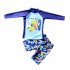 Boys Long Sleeves Swimsuit Set Trendy Printing Sunscreen Quick drying Swimwear Swimming Trunks Swimming Cap Suit skateboard 3 4 years L