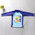 Boys Long Sleeves Swimsuit Set Trendy Printing Sunscreen Quick drying Swimwear Swimming Trunks Swimming Cap Suit skateboard 3 4 years L