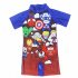 Boys One piece Swimsuit Fashion Cartoon Printing Short Sleeves Round Neck Swimwear bat suit 6 8year XL