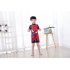 Boys One piece Swimsuit Fashion Cartoon Printing Short Sleeves Round Neck Swimwear bat suit 6 8year XL