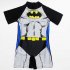 Boys One piece Swimsuit Fashion Cartoon Printing Short Sleeves Round Neck Swimwear bat suit 6 8year XL