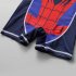 Boys One piece Swimsuit Trendy Spider Men Printing Short Sleeves Sunscreen Swimwear For Swimming As shown S