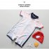 Boys One piece Swimsuit Trendy Spider Men Printing Short Sleeves Sunscreen Swimwear For Swimming As shown S