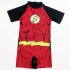 Boys One piece Swimwear Trendy Cartoon Printing Short Sleeves Round Neck Quick drying Swimsuit US team 8 11year 2XL