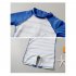 Boys Toddler Swimsuit Long sleeved Sunscreen Striped Bathing Surfing Suit Quick drying One piece Swimsuit sapphire 7 8Y XL
