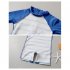 Boys Toddler Swimsuit Long sleeved Sunscreen Striped Bathing Surfing Suit Quick drying One piece Swimsuit sapphire 7 8Y XL