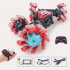 Boys Twisting Remote Control Car Gesture Induction Deformation Off road Vehicle with Light Cv8818 99ab Red
