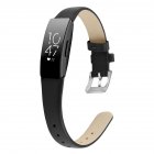 Bracelet Wrist Belt Inspire Pure Color Printing Leather Strap for Fitbit Inspire HR  Black S code