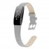 Bracelet Wrist Belt Inspire Pure Color Printing Leather Strap for Fitbit Inspire HR  Black S code