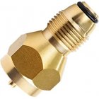 Brass 1lb Gas Cylinder Pneumatic Valve Propane Gas Tank Pressure  Adapter Golden