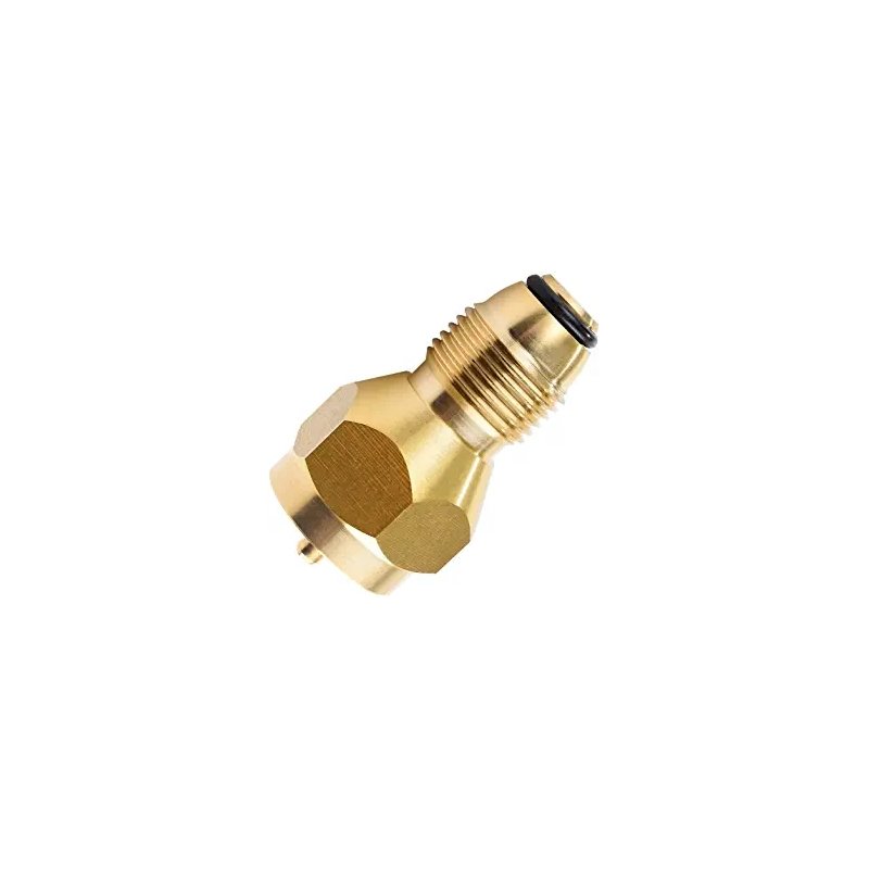 Brass 1lb Gas Cylinder Pneumatic Valve Propane Gas Tank Pressure  Adapter
