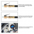 Brass Air Chuck Closed Flow Straight Tire Chuck with Lock on Clip 13MM