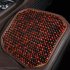 Breathable Cushion for Car Seat with Natural Maple Wood Beads red