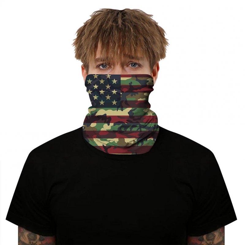 Breathable Mask 3D Flag Digital Printing Outdoor Insect Proof Scarf for Carnival Riding BXHA058_One size
