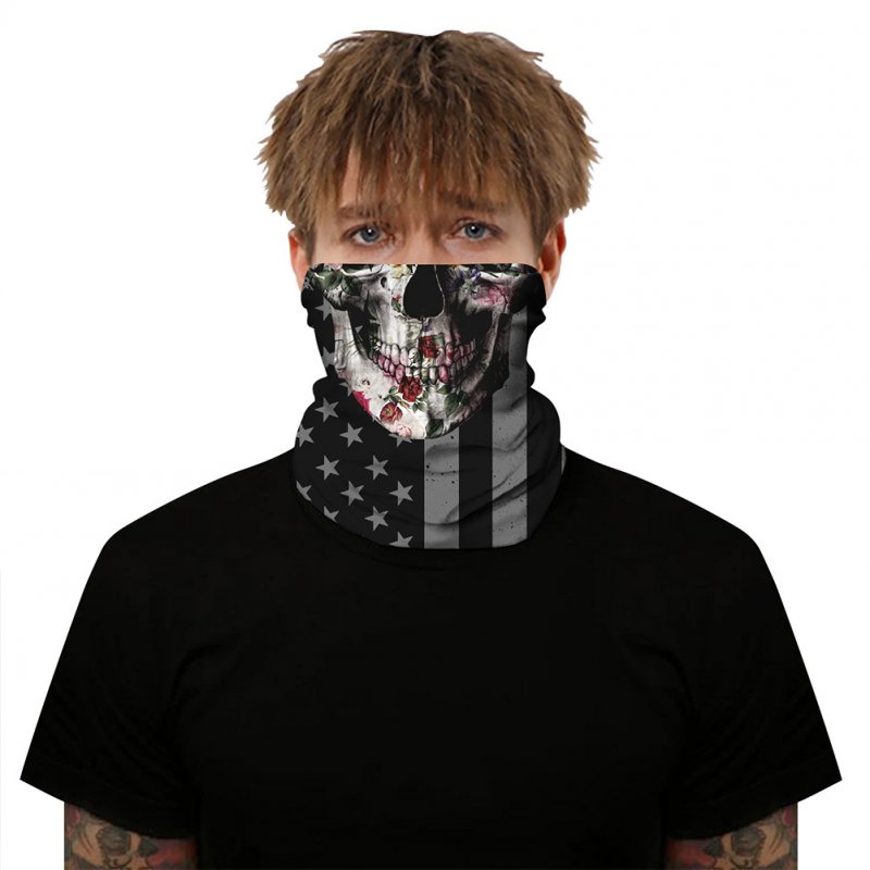 Breathable Mask 3D Flag Digital Printing Outdoor Insect Proof Scarf for Carnival Riding BXHA067_One size