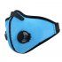 Breathable Mesh Bicycle Mask Dust Smog Windproof Protective Nylon Mesh Bike MTB Cycling Half Face Mask blue One size