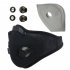 Breathable Mesh Bicycle Mask Dust Smog Windproof Protective Nylon Mesh Bike MTB Cycling Half Face Mask black One size