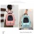 Breathable Pet Backpack With Safety Reflective Strip Double Pocket Portable Travel Carrier Bag Pet Accessories blue