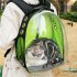 Breathable Pet Cat Dog Backpack Space Capsule Travel Bag for Outdoor Carrying Blue