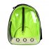 Breathable Pet Cat Dog Backpack Space Capsule Travel Bag for Outdoor Carrying green