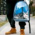 Breathable Pet Cat Dog Backpack Space Capsule Travel Bag for Outdoor Carrying red